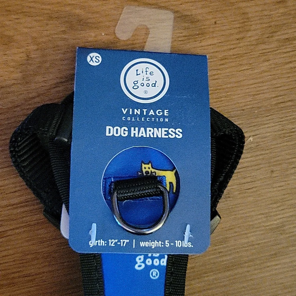 Life Is Good Rocket Dog Harness Royal Blue Yellow Black Plush Padded sz XS NEW…